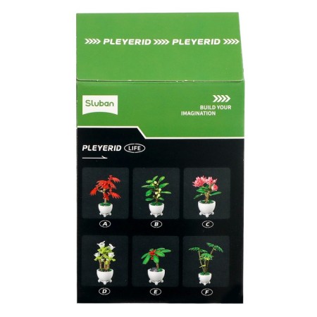 Designer "Flowers in a pot", 6 species, mix-8