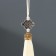 Textile suspension, plastic "Knot of happiness and infinity" Cream 0.7x1x9.5 cm