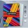 A4 notebook, 96 sheets in the Calligrata "Color Stripes" cage, cover coated cardboard, block No. 2, whiteness 75% (gray sheets)