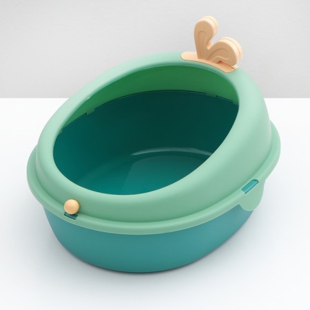 A round -round toilet 40 x 33.8 x 25.5 cm, green/orange-3