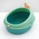 A round -round toilet 40 x 33.8 x 25.5 cm, green/orange