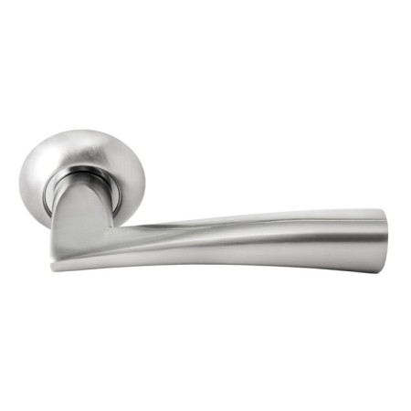 Door handle Rucetti Rap 18 SN/CP, white nickel color-1