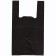 Package Polyethylene T -shirt 30 + 16 x 53 cm, 18 μm, black "Ra"