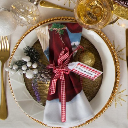 New Year's set of napkins Ethel Christmas Time, 40x40cm 4 pcs-1