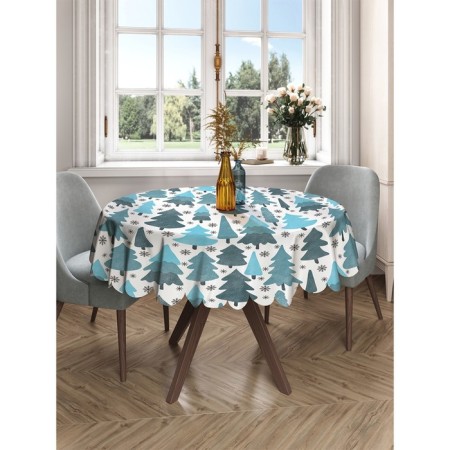 The tablecloth “Winter in the forest”, round, Saten, d = 150 cm-1