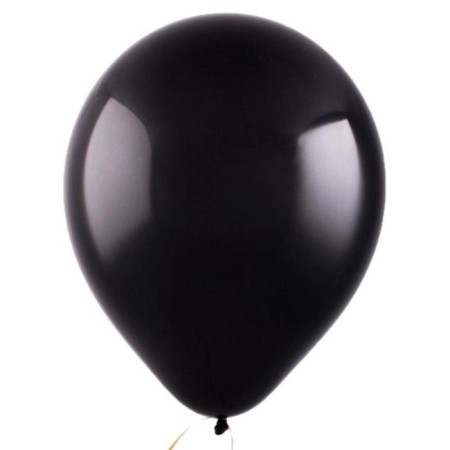 Latex ball 12 ", pastel, set 100 pcs., Black color-1