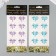 Stick plastic rhinestones "Magic butterflies" mix 10x23 cm
