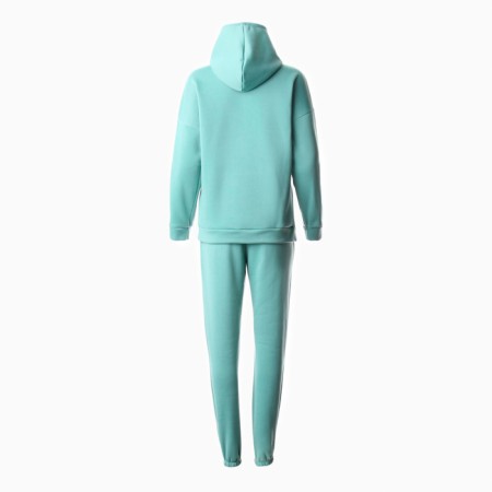 Women's costume with the basis (sweatshirt, trousers), green color, size 54-5