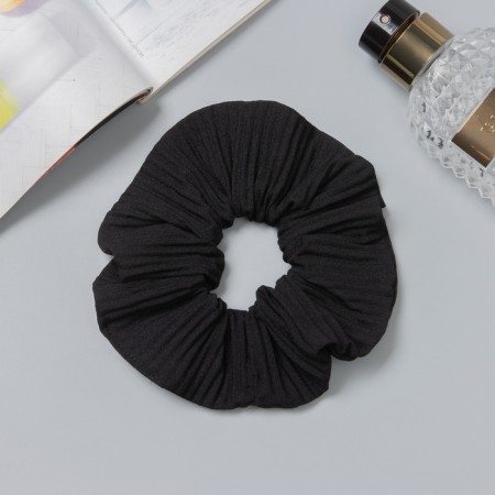 Hair elastic band "Orbit" Classic reaping, 12 cm, black-1