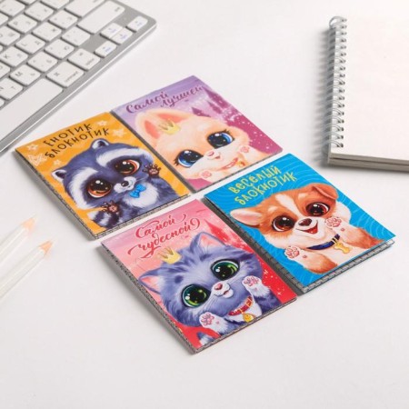 Mix of Notepad A7 16 sheets "Cute Beasts"-2