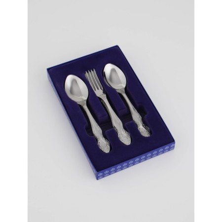 Set of cutlery "Troika", 12 items, thickness 2 mm, silver color-5