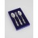 Set of cutlery "Troika", 12 items, thickness 2 mm, silver color
