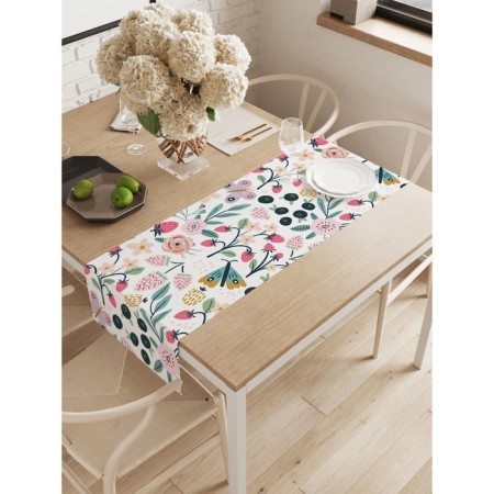 The path on the table "Field of abundance", oxford, size 40x145 cm