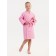 Waffel children's robe "Kimono", size 38, pink color