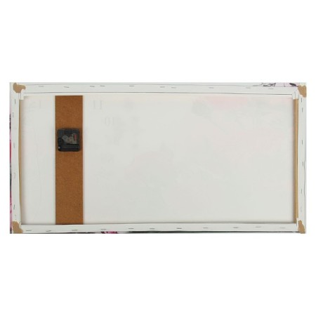 Carty watch is wall-mounted, on canvas, interior, silent "pink roses", 40 x 76 cm-2