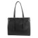 Female bag, genuine leather, black 33x12x40 cm