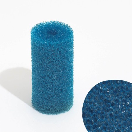 Round sponge No. 1, large -porous, 5 x 5 x 10 cm, blue