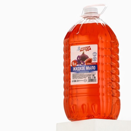 Liquid hand soap Russian benefit, 5 l, fragrance of figs and iris-2