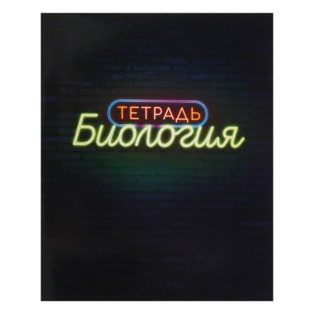 A set of subject notebooks of 48 sheets "Neon", 10 items with reference material, cover coated cardboard, UV-lax, OFSET BOCom-19