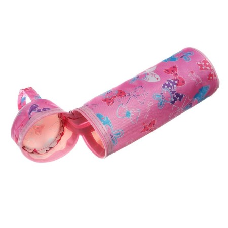 Penal - school tube, on the zipper "bows" pink-4