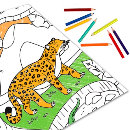 Coloring giant "Day in the zoo"-2