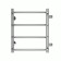 Water towel Terminus "Standard" P4, 400x500 mm, lateral connection, chrome