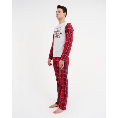 New Year. Pajama men's kaftan "X-Mas" size 50-2
