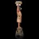 Polystone candlestick "English cartoons-pepa of warrior" 29x10x11.3 cm