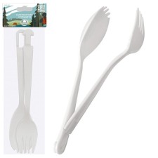 Salad pair multidide, plastic, length 17 cm, 2 items