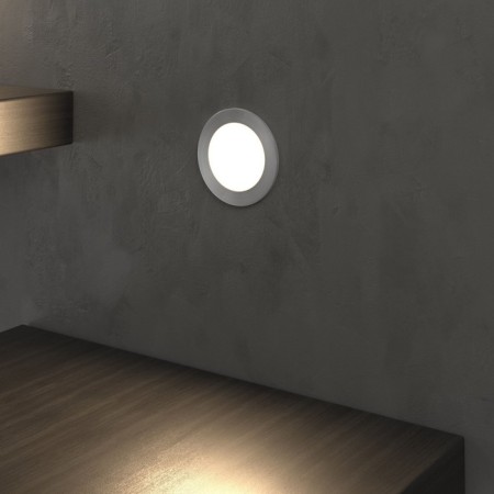 Elektrostandard, STEP 5 LED 3 W, 46x63X63 mm, IP65, aluminum color