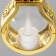Nightmare "frozen candle" 3xlr1130 gold 5x7.5x12 cm Risalux
