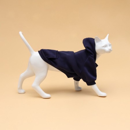 Sweep for animals with a hood, size 2xl (DS 55 cm). Blue-2