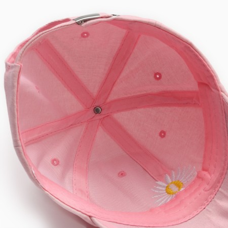 Women's cap Minaku "Chamomile", pink color, rr 54-56-3