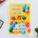 Waffle pictures edible “Happy Birthday” for cupcakes, Konfinetta cake, 1 sheet A5