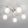 Ceiling chandelier Citilux "Christie" CL152150, 54x54x19 cm, 5x75W, E27, white color