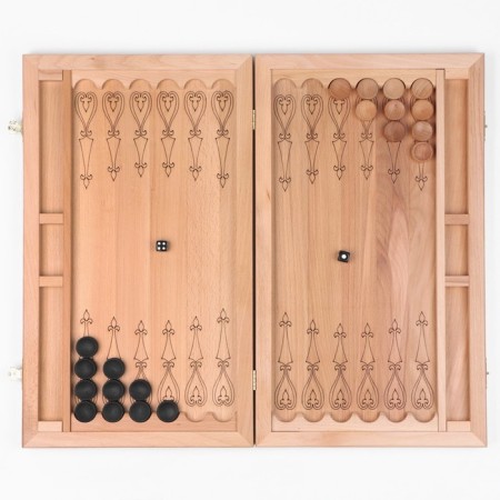 Carved backgammon "Russia", Marketri, beech board 50 x 59 cm-2