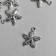 Decor Metal for creativity "Sea star" silver 1809 1.7x1.6 cm