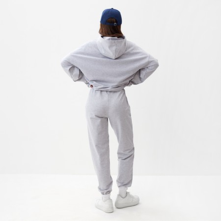 Women's tracksuit (sweatshirt and trousers) mist, size 40-42, color gray-1