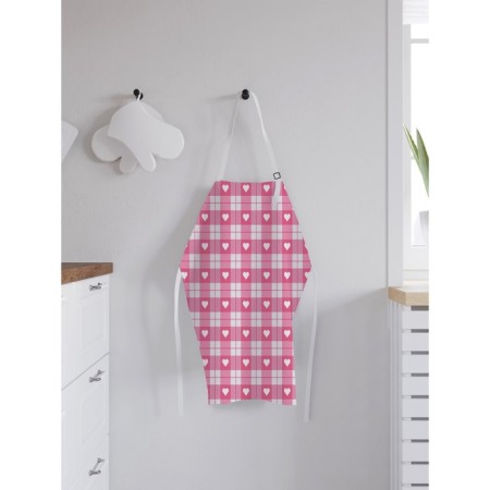 Apron kitchen with a photographic appendix "Heart in a cage", adjustable, size OS-1