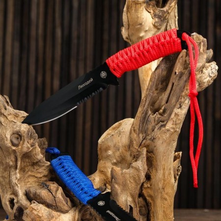 Tactical Knock "Steel" steel - 420, handle - winding paracord, 24 cm-4