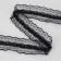 Ryush lace, with beads, 40 mm, 4.5 ± 0.5 m, black color