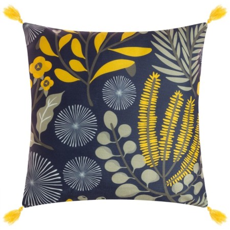 Decorative pillowcase with brushes Ethel "Sun", 43x43 cm-2