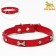 The collar "Bows and Rhinets", 38 x 1.5 cm, Osh 27-33, Red