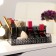 Organizer for storage, 16 sections, 12.5 × 21.5 × 8 cm, black color