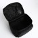 Cosmetic bag with a zipper, with a mirror, black color