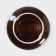 Porcelain saucer "watercolor", d = 14.5 cm, brown color
