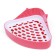 Corner toilet for rabbits and ferrets, 24 x 18 x 11 cm, red