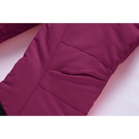 Ski pants for a girl, height 122 cm, dark purple color-4