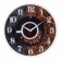 Watch wall, interior "black coffee", d-30 cm, silent
