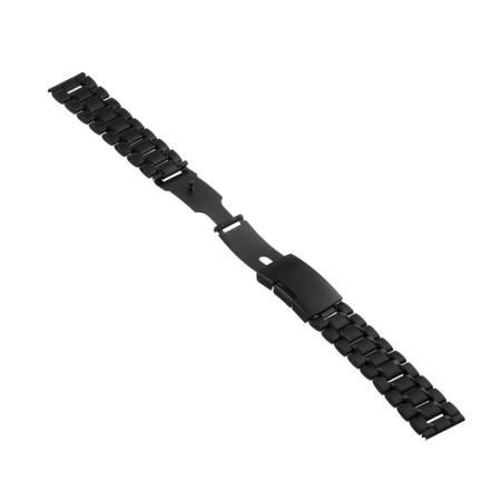 Watch strap, 24 mm, L-17.3 cm, spinks in the kit, black matte-1